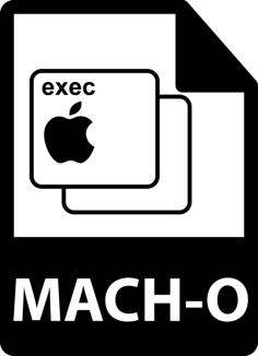 Mach O File Format Svg Line Art, Free Vectors File